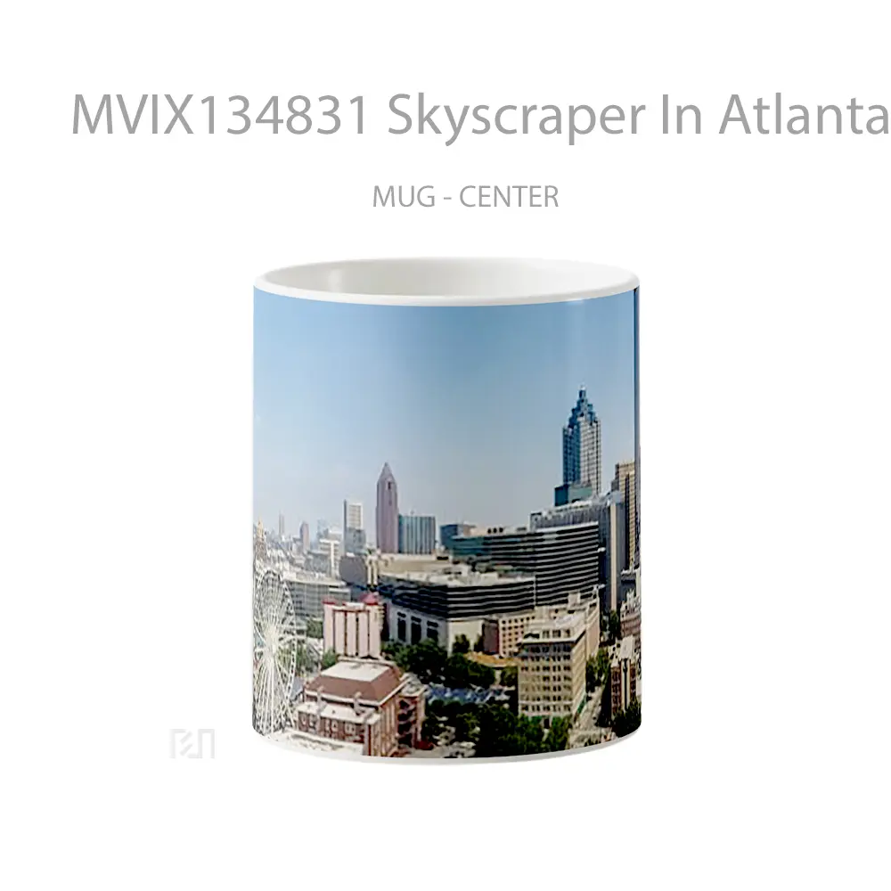 Mug Skyscraper In Atlanta Georgia Gelas Keramik Unik