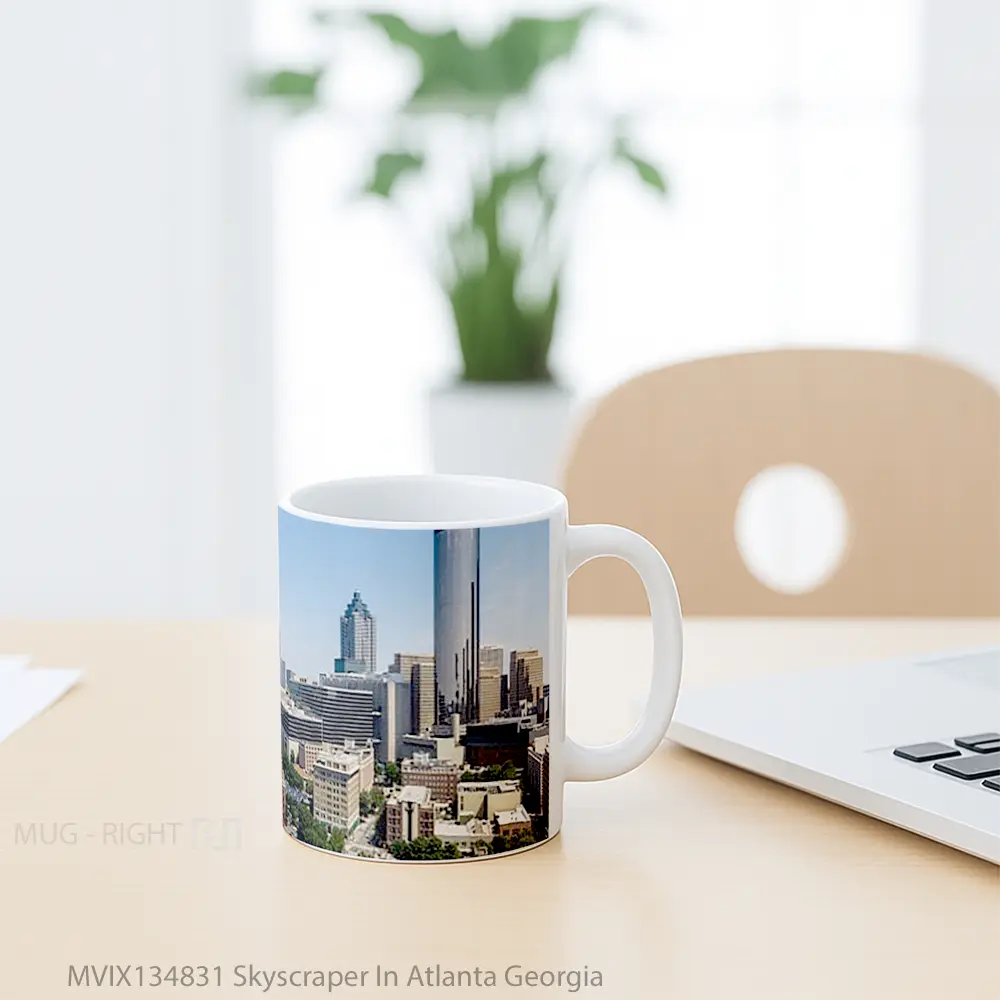 Mug Skyscraper In Atlanta Georgia Gelas Keramik Unik - All-side / Desain