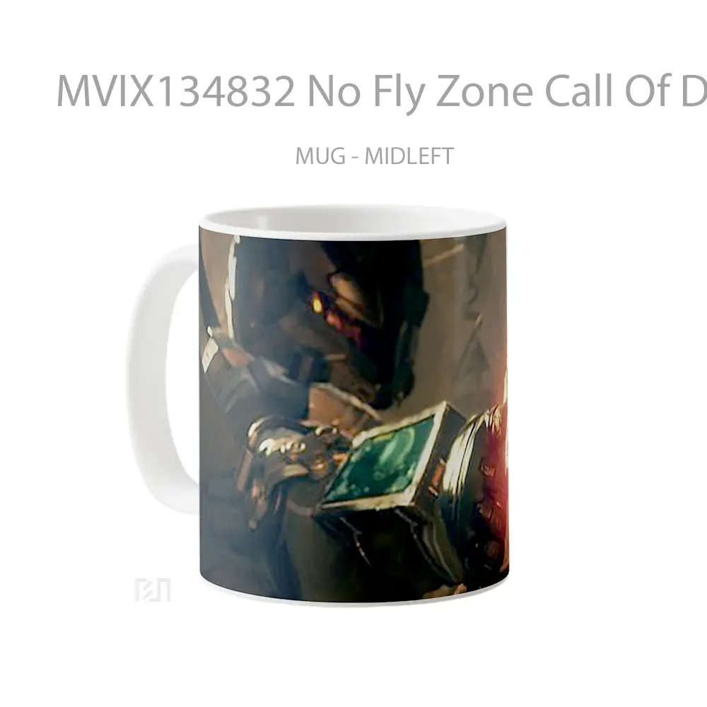 Mug No Fly Zone Call Of Duty Black Ops 3 Cangkir Gamer - All-side / Desain