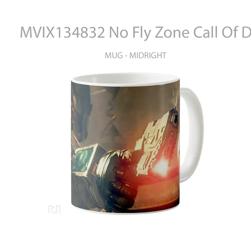 Mug No Fly Zone Call Of Duty Black Ops 3 Cangkir Gamer - All-side / Desain