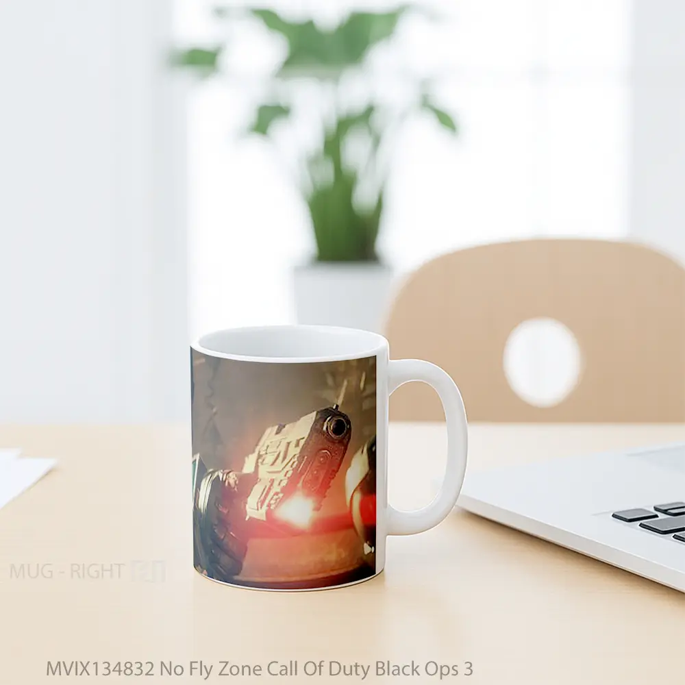Mug No Fly Zone Call Of Duty Black Ops 3 Cangkir Gamer - All-side / Desain
