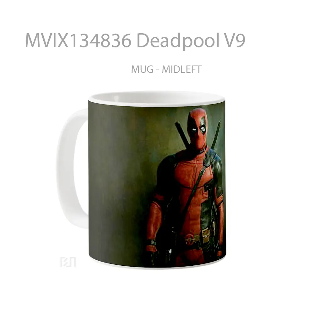 Mug Deadpool V9 Gelas Superhero - All-side / Desain
