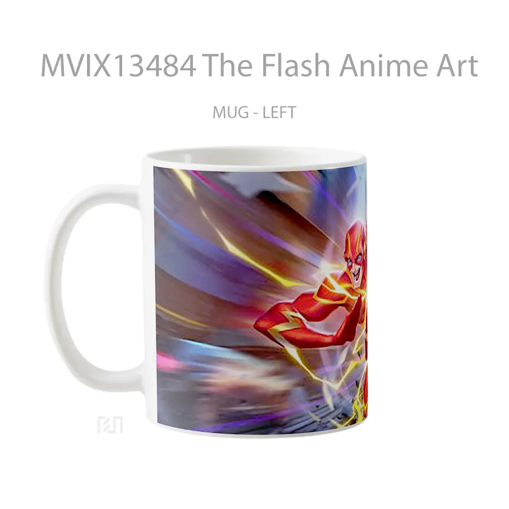Mug The Flash Anime Art Cangkir Anime - All-side / Desain