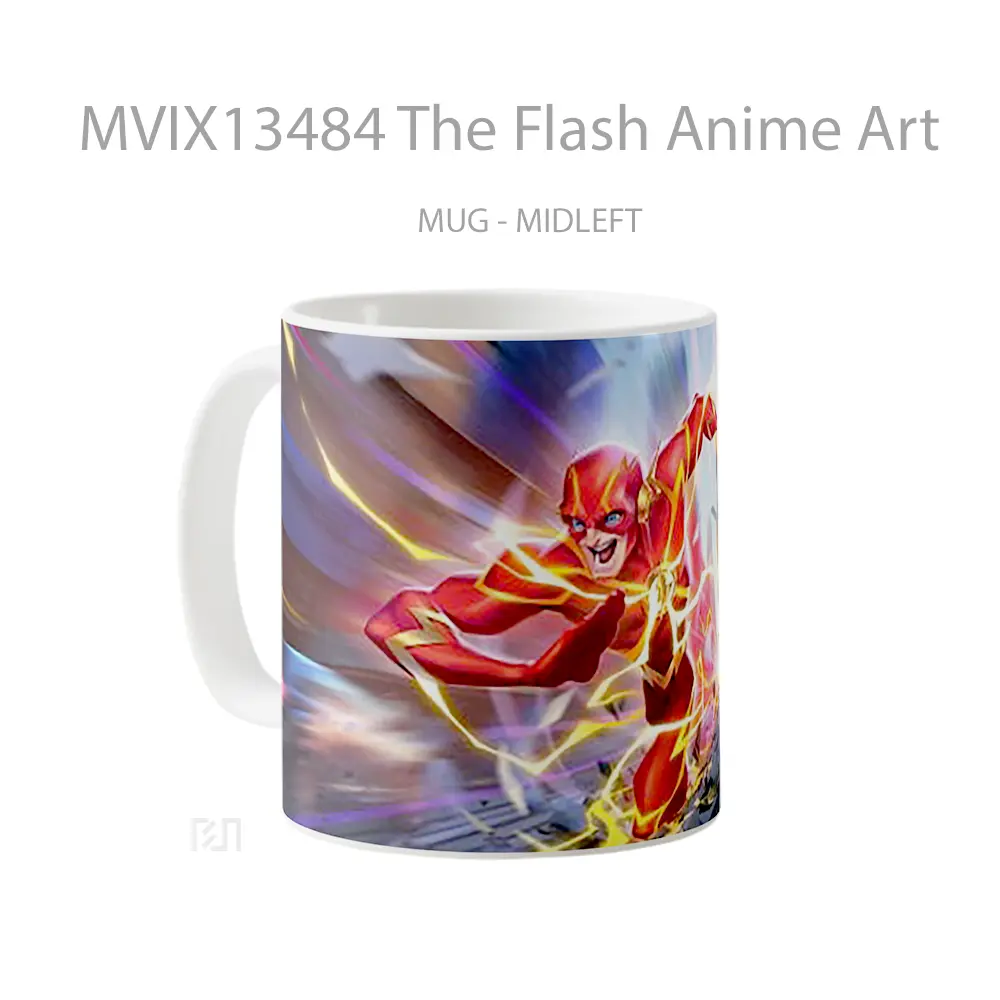 Mug The Flash Anime Art Cangkir Anime - All-side / Desain