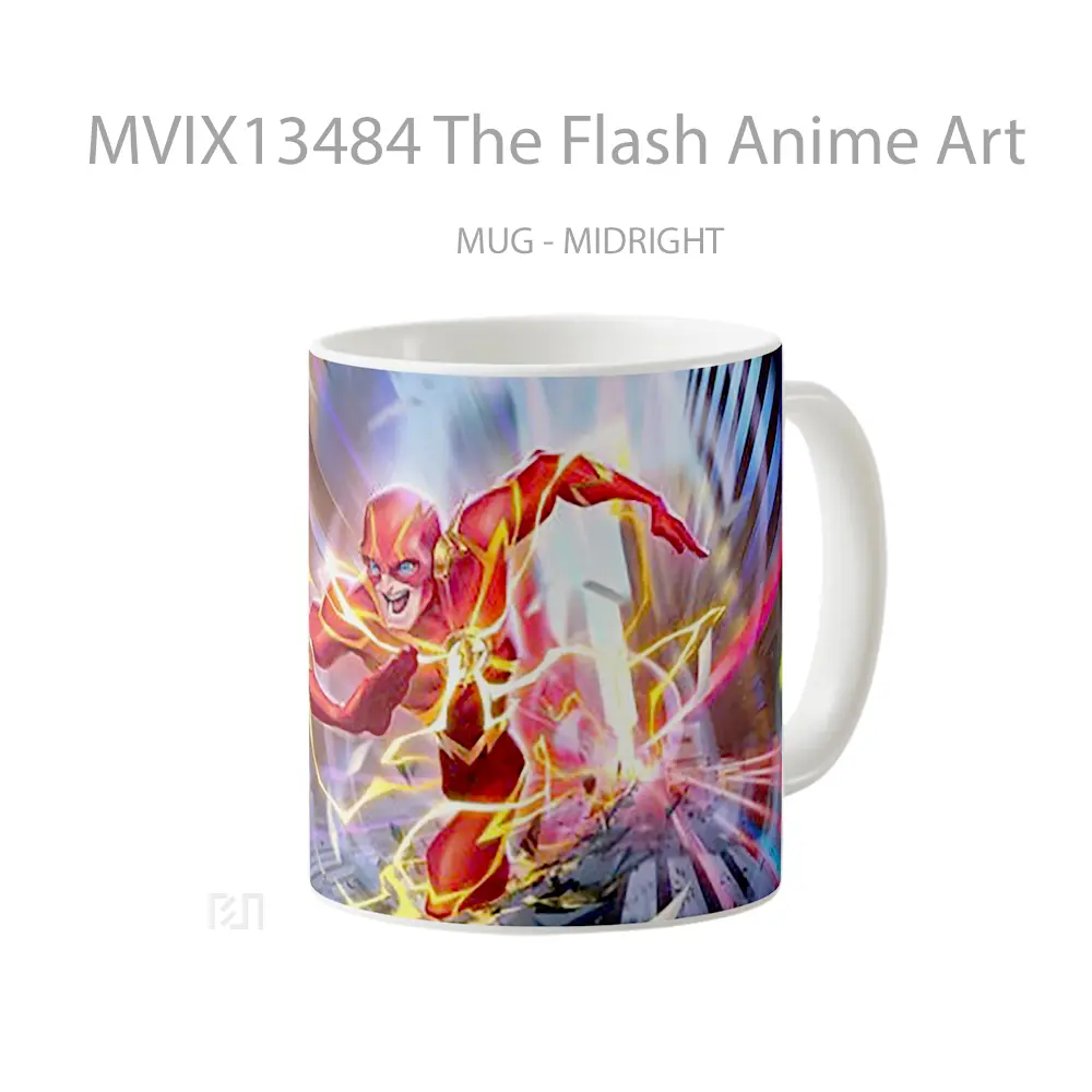 Mug The Flash Anime Art Cangkir Anime - All-side / Desain