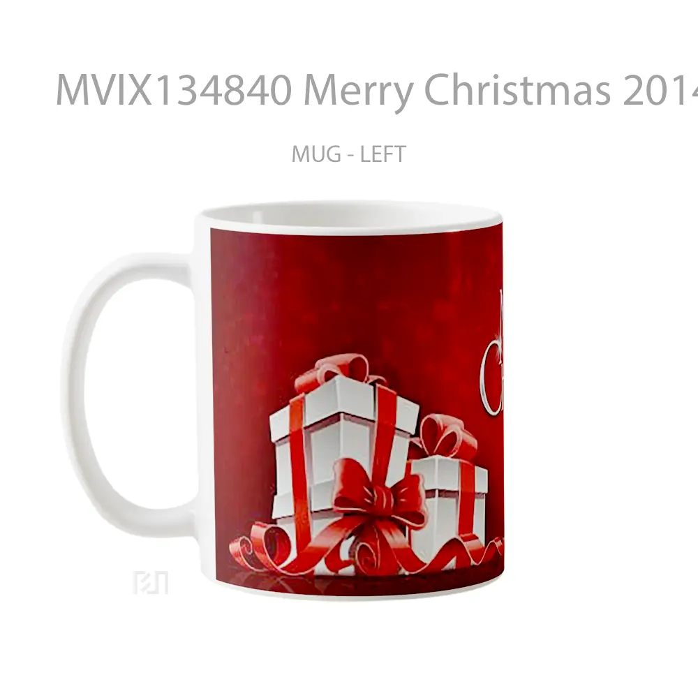 Mug Merry Christmas 2014 Gelas Keramik Unik - All-side / Desain