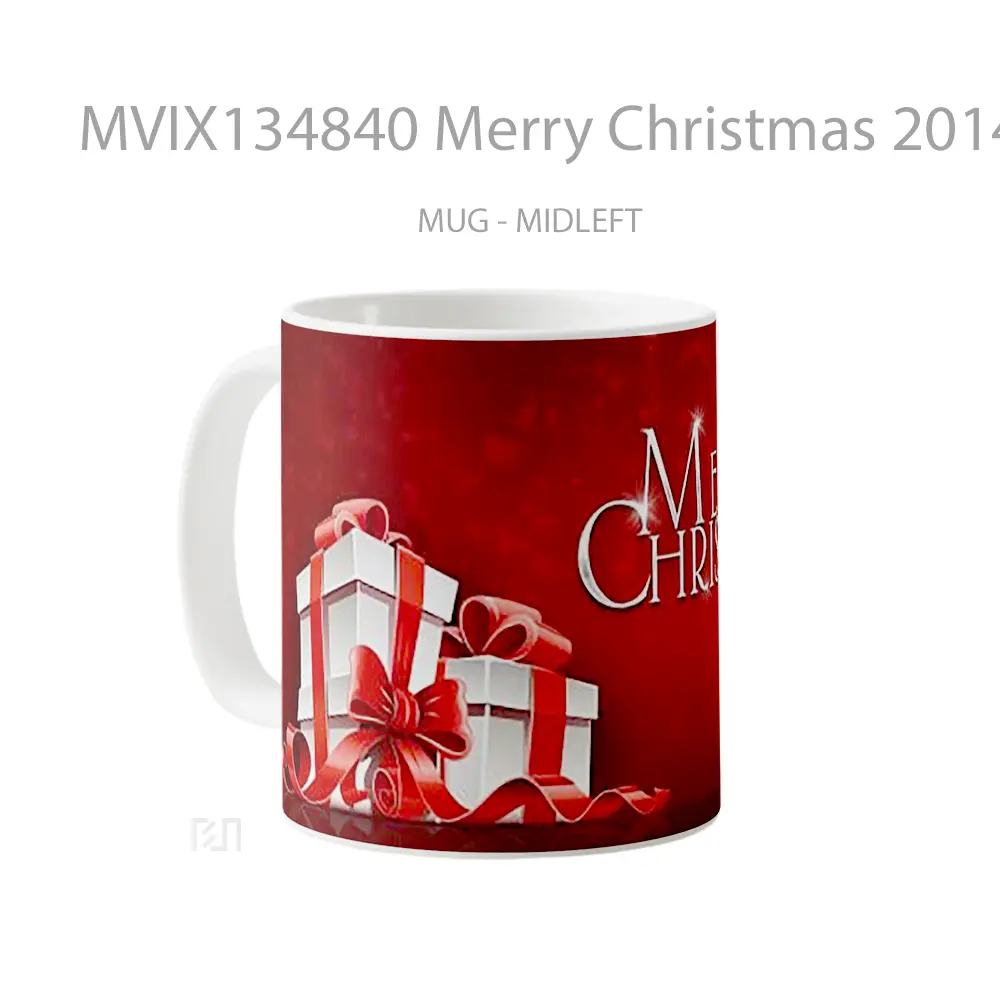 Mug Merry Christmas 2014 Gelas Keramik Unik - All-side / Desain