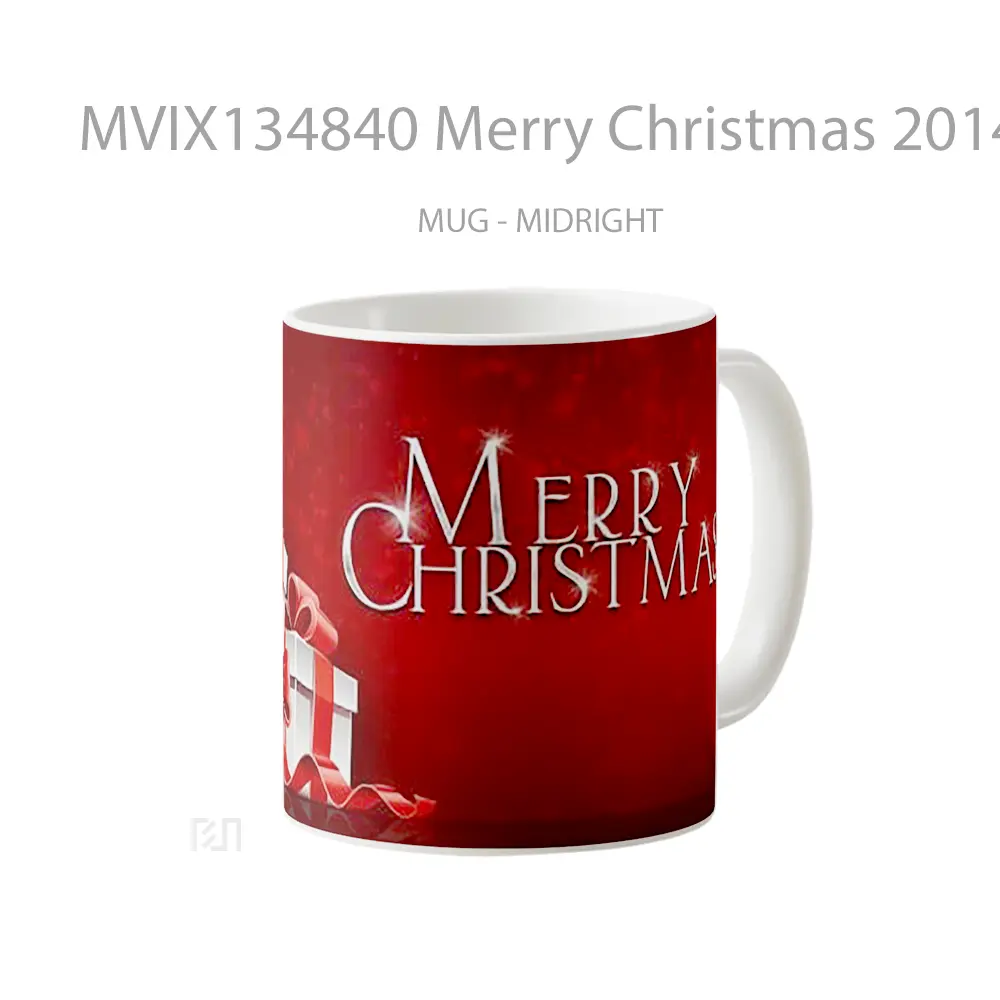 Mug Merry Christmas 2014 Gelas Keramik Unik - All-side / Desain