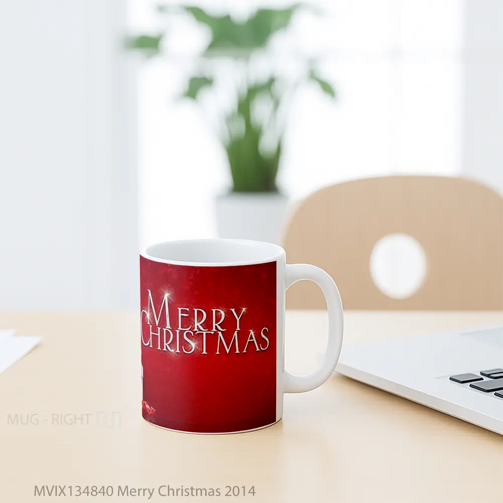 Mug Merry Christmas 2014 Gelas Keramik Unik - All-side / Desain