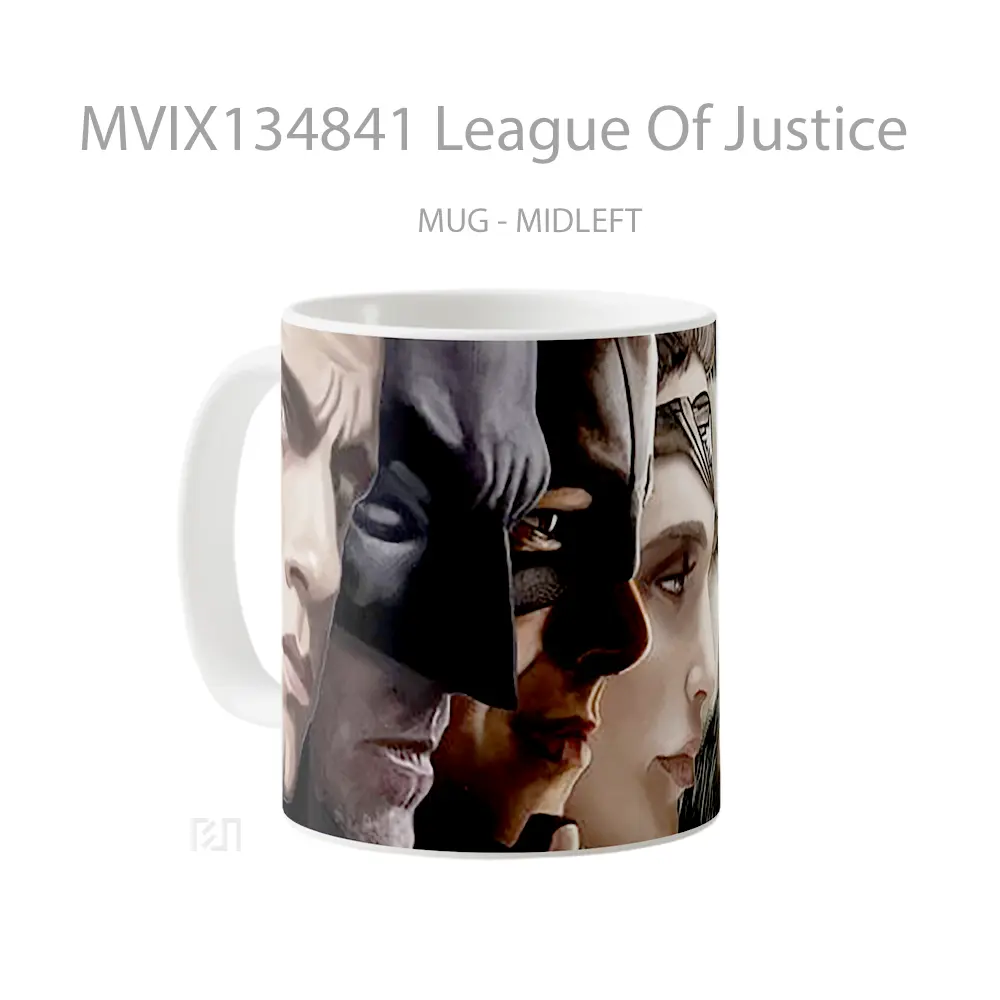 Mug League Of Justice Gelas Keramik Unik - All-side / Desain