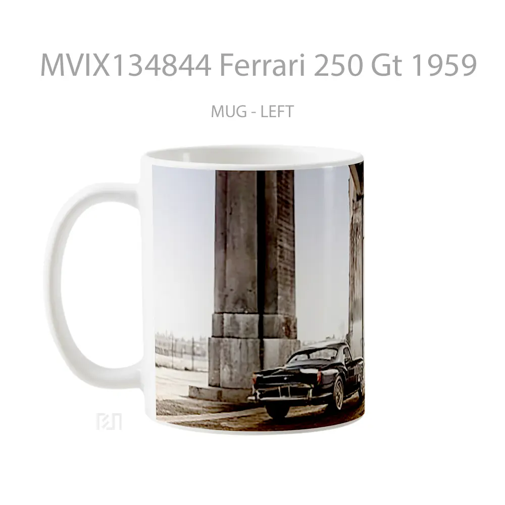 Mug Ferrari 250 Gt 1959 Cangkir Mobil - All-side / Desain