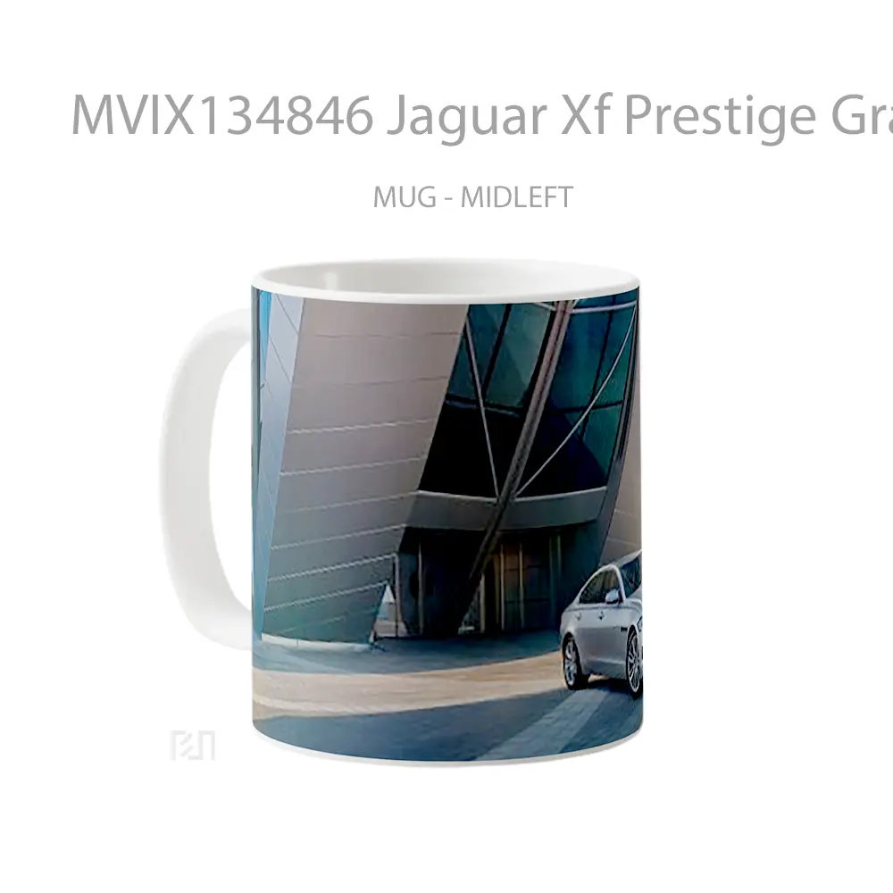 Mug Jaguar Xf Prestige Gray Gelas Keramik Unik - All-side / Desain