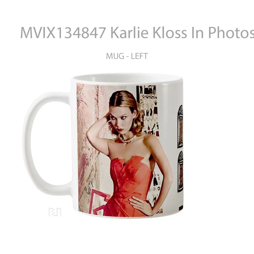Mug Karlie Kloss In Photoshoot Gelas Keramik Unik - All-side / Desain