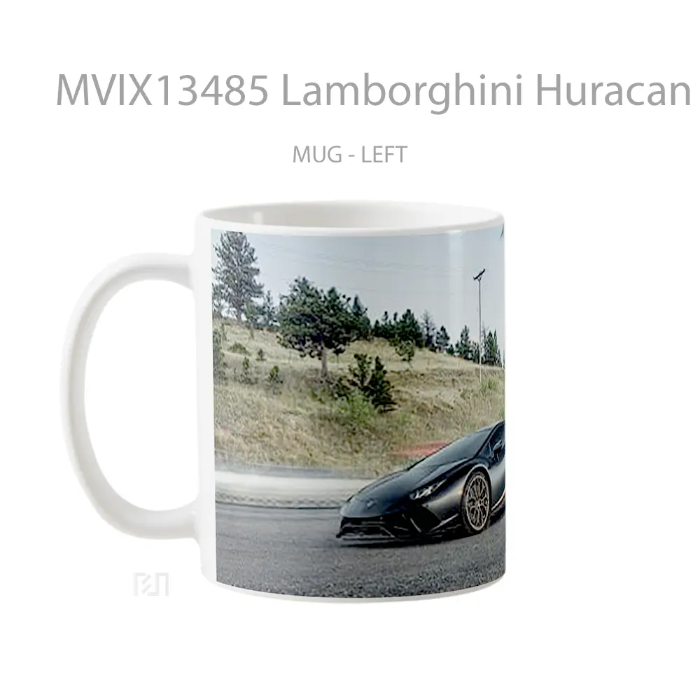 Mug Lamborghini Huracan Performante 2022 Cangkir Mobil - All-side / Desain