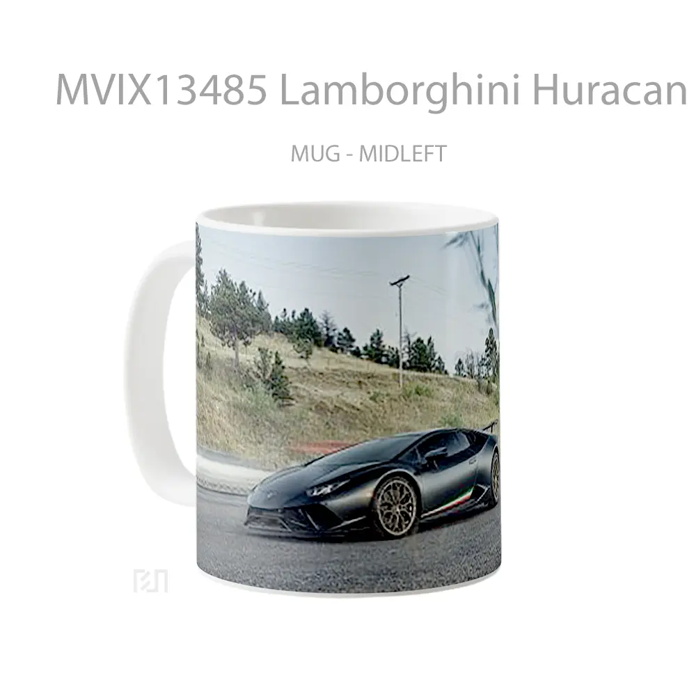 Mug Lamborghini Huracan Performante 2022 Cangkir Mobil - All-side / Desain