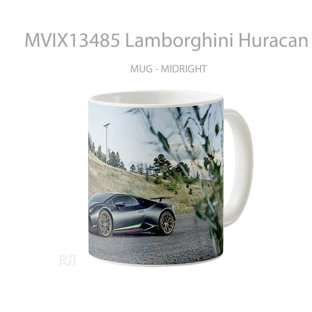 Mug Lamborghini Huracan Performante 2022 Cangkir Mobil - All-side / Desain