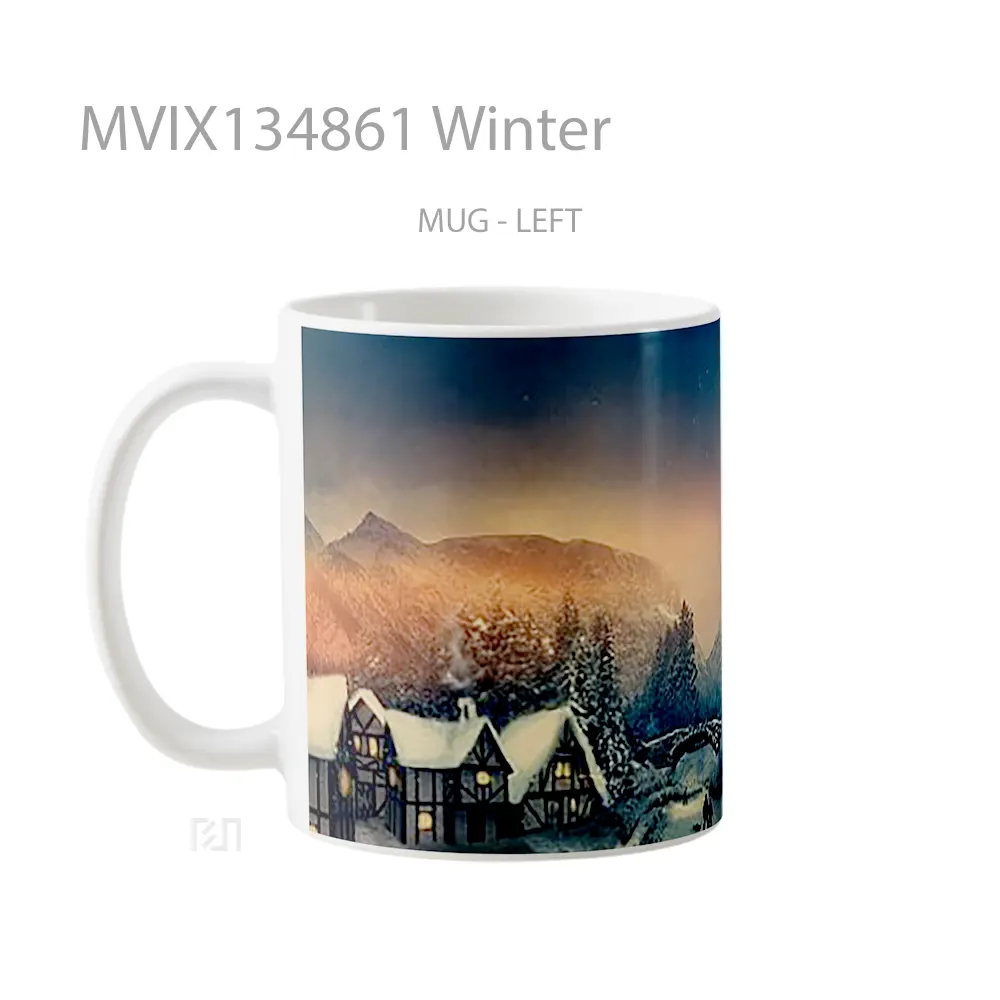 Mug Winter Gelas Keramik Unik - All-side / Desain