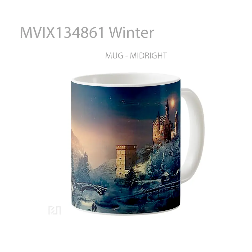 Mug Winter Gelas Keramik Unik - All-side / Desain