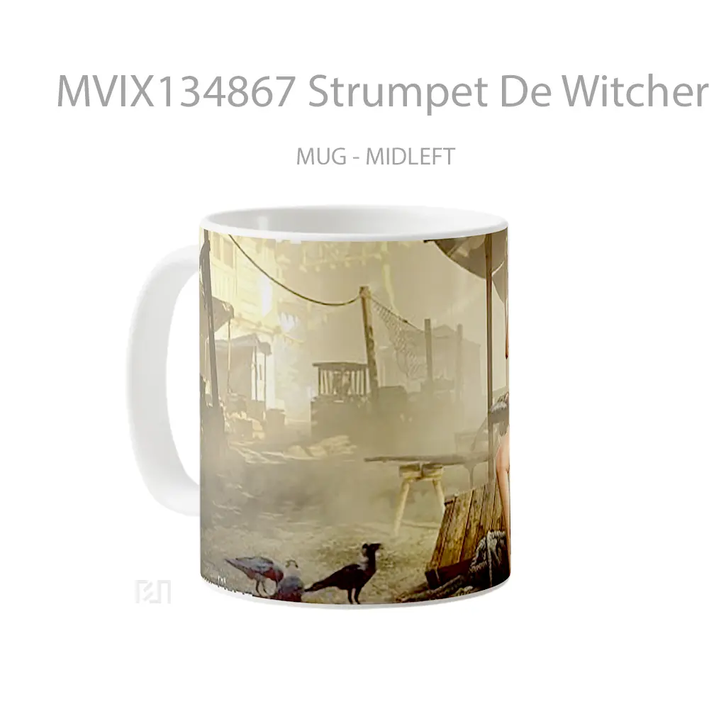 Mug Strumpet De Witcher 3 Wild Hunt Gelas Keramik Unik - All-side / Desain