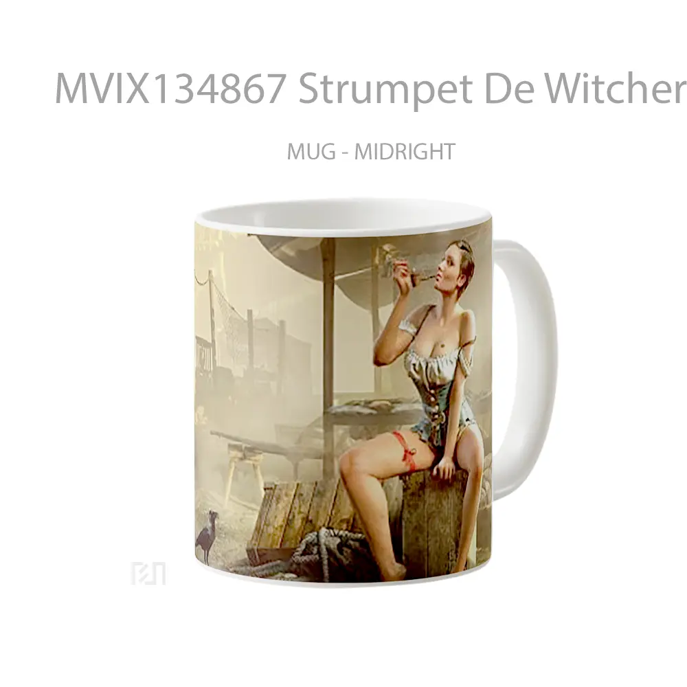 Mug Strumpet De Witcher 3 Wild Hunt Gelas Keramik Unik - All-side / Desain