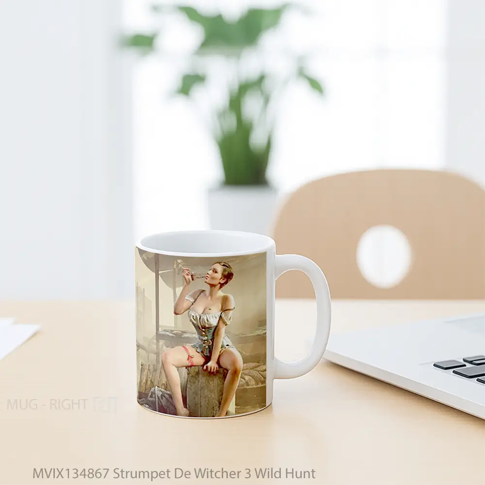Mug Strumpet De Witcher 3 Wild Hunt Gelas Keramik Unik - All-side / Desain