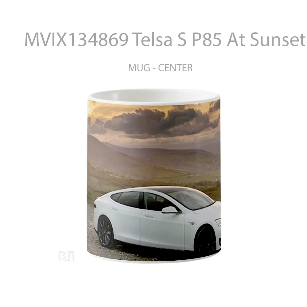 Mug Telsa S P85 At Sunset Gelas Pemandangan Alam