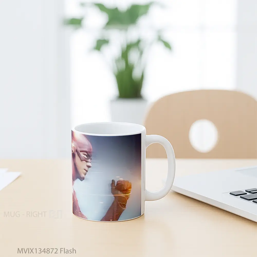Mug Flash Gelas Superhero - All-side / Desain