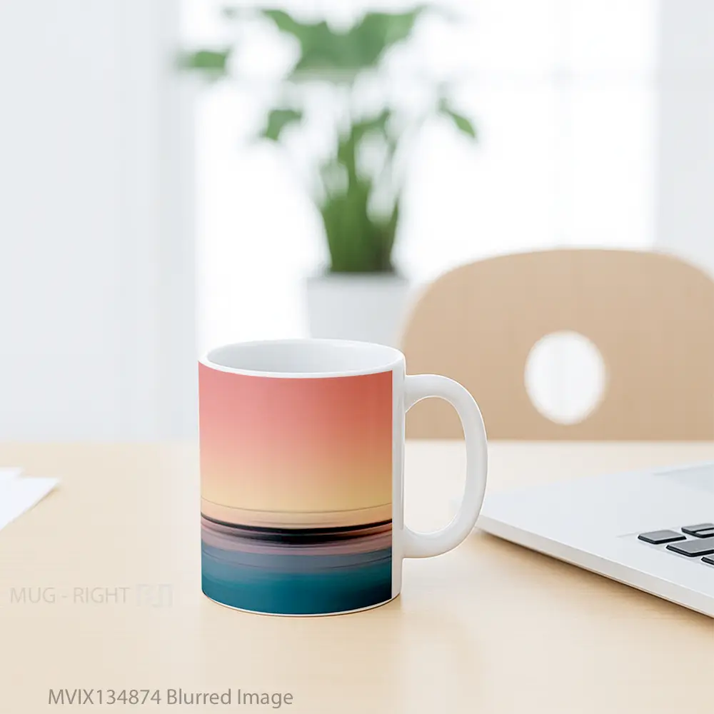 Mug Blurred Image Gelas Keramik Unik - All-side / Desain