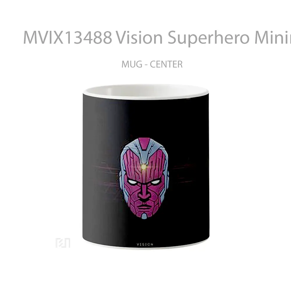 Mug Vision Superhero Minimalist Gelas Superhero