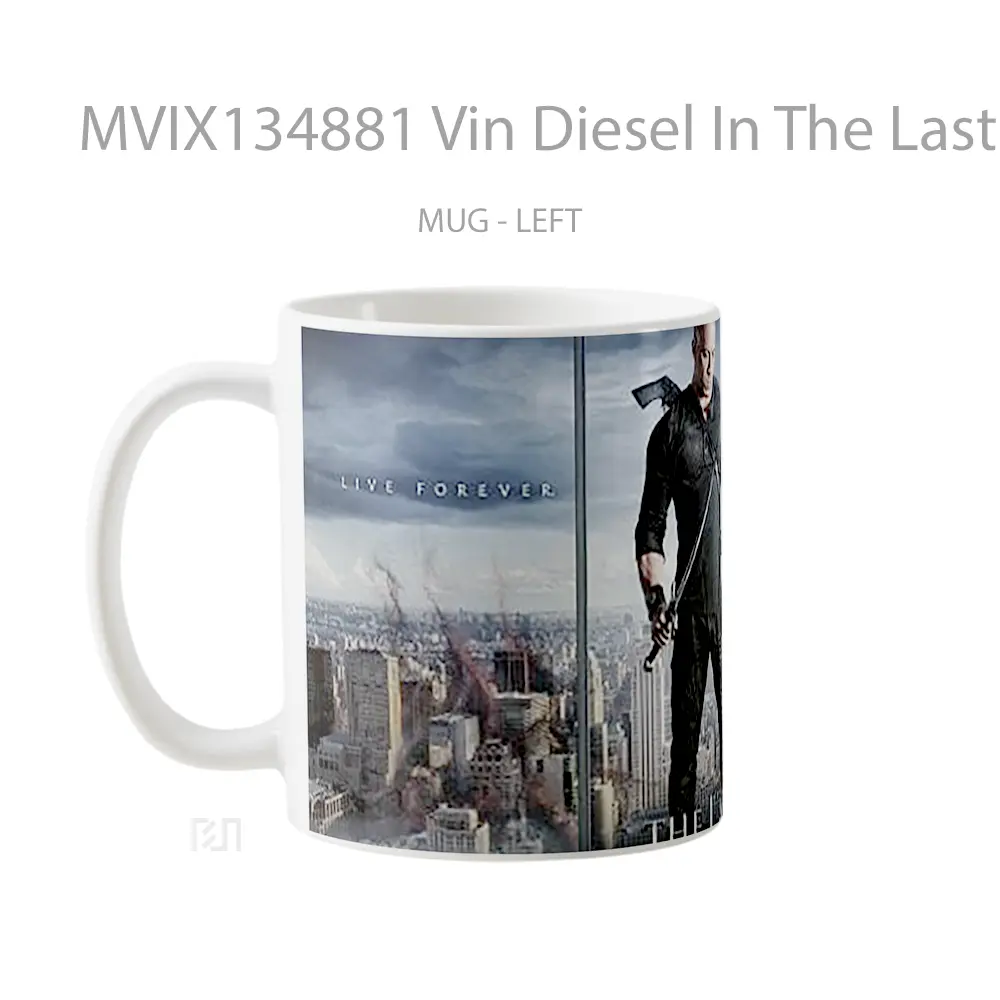 Mug Vin Diesel In The Last Witch Hunter Gelas Fantasi - All-side / Desain