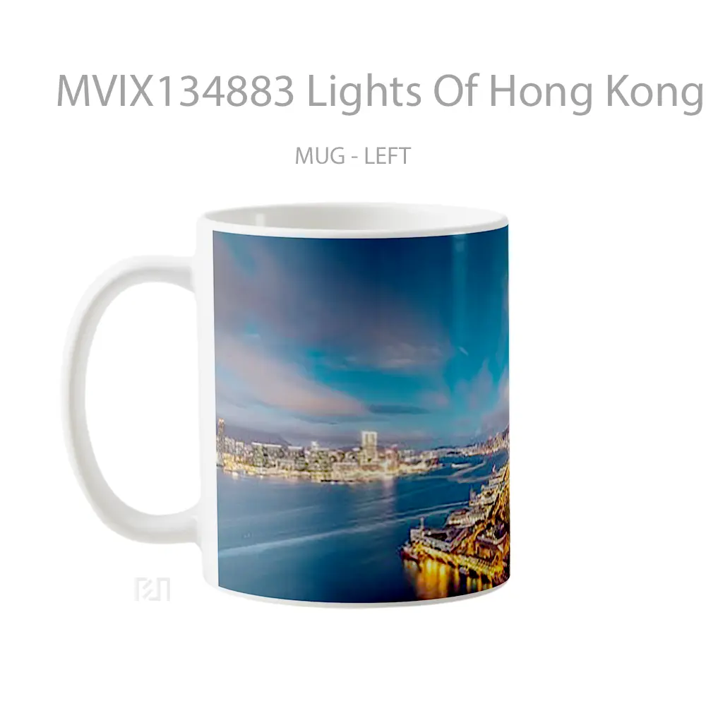 Mug Lights Of Hong Kong Gelas Keramik Unik - All-side / Desain