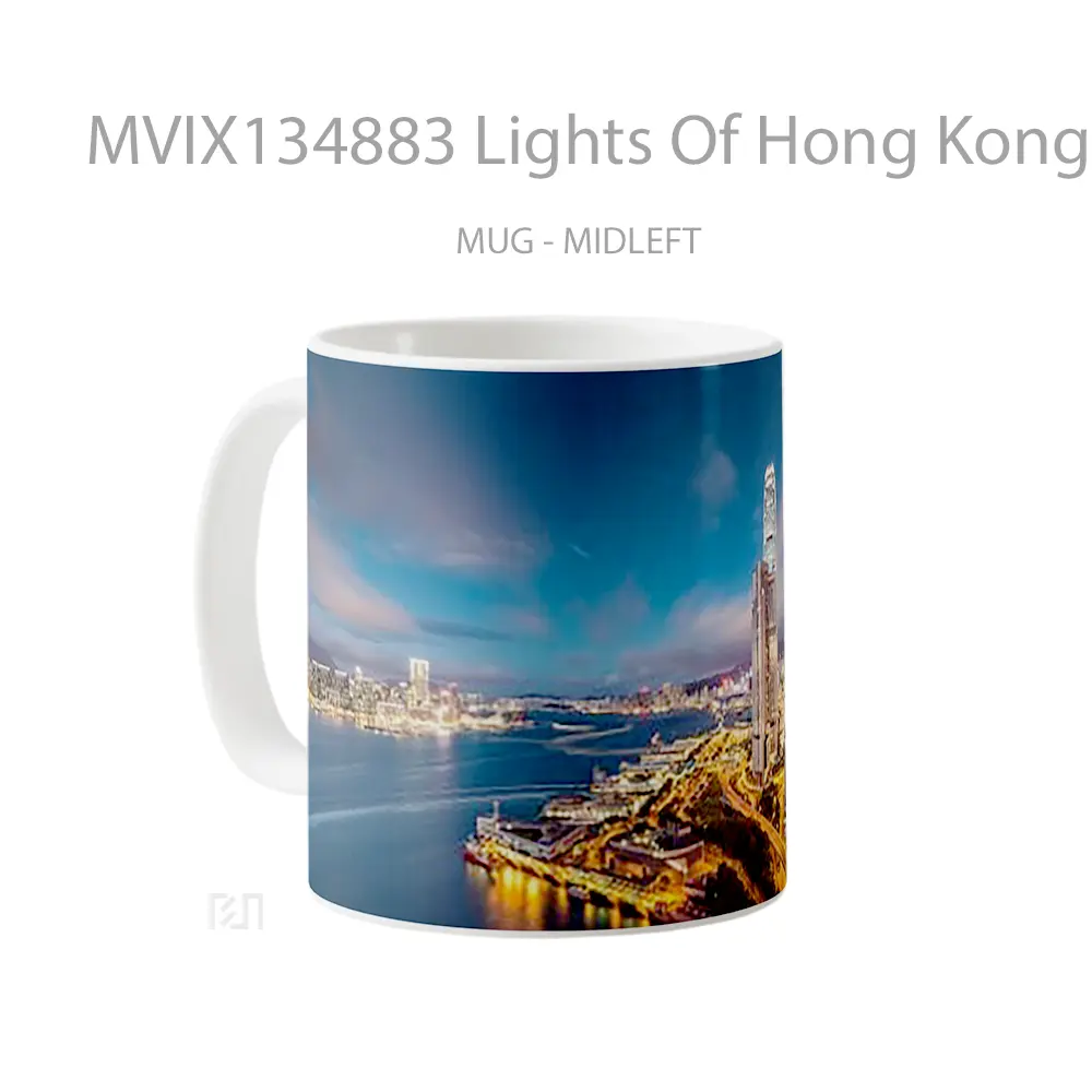 Mug Lights Of Hong Kong Gelas Keramik Unik - All-side / Desain