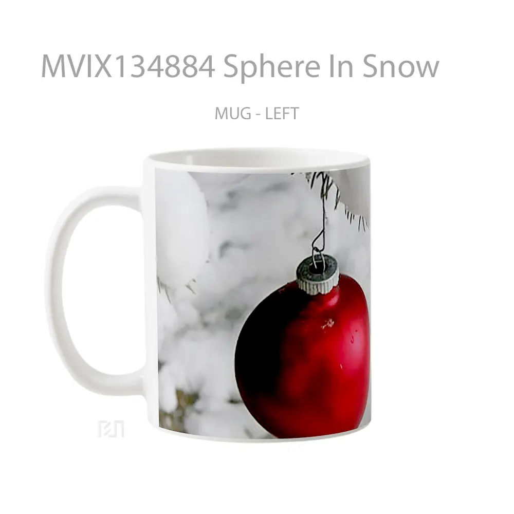 Mug Sphere In Snow Gelas Pemandangan Alam - All-side / Desain