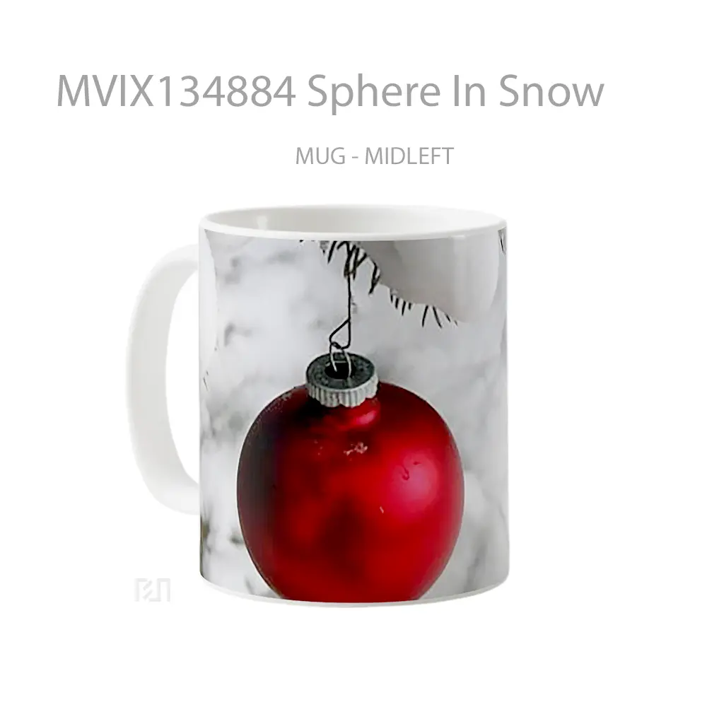 Mug Sphere In Snow Gelas Pemandangan Alam - All-side / Desain