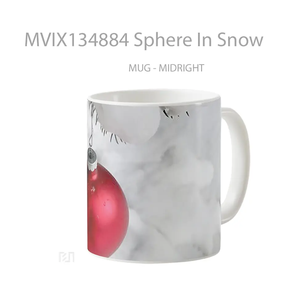 Mug Sphere In Snow Gelas Pemandangan Alam - All-side / Desain