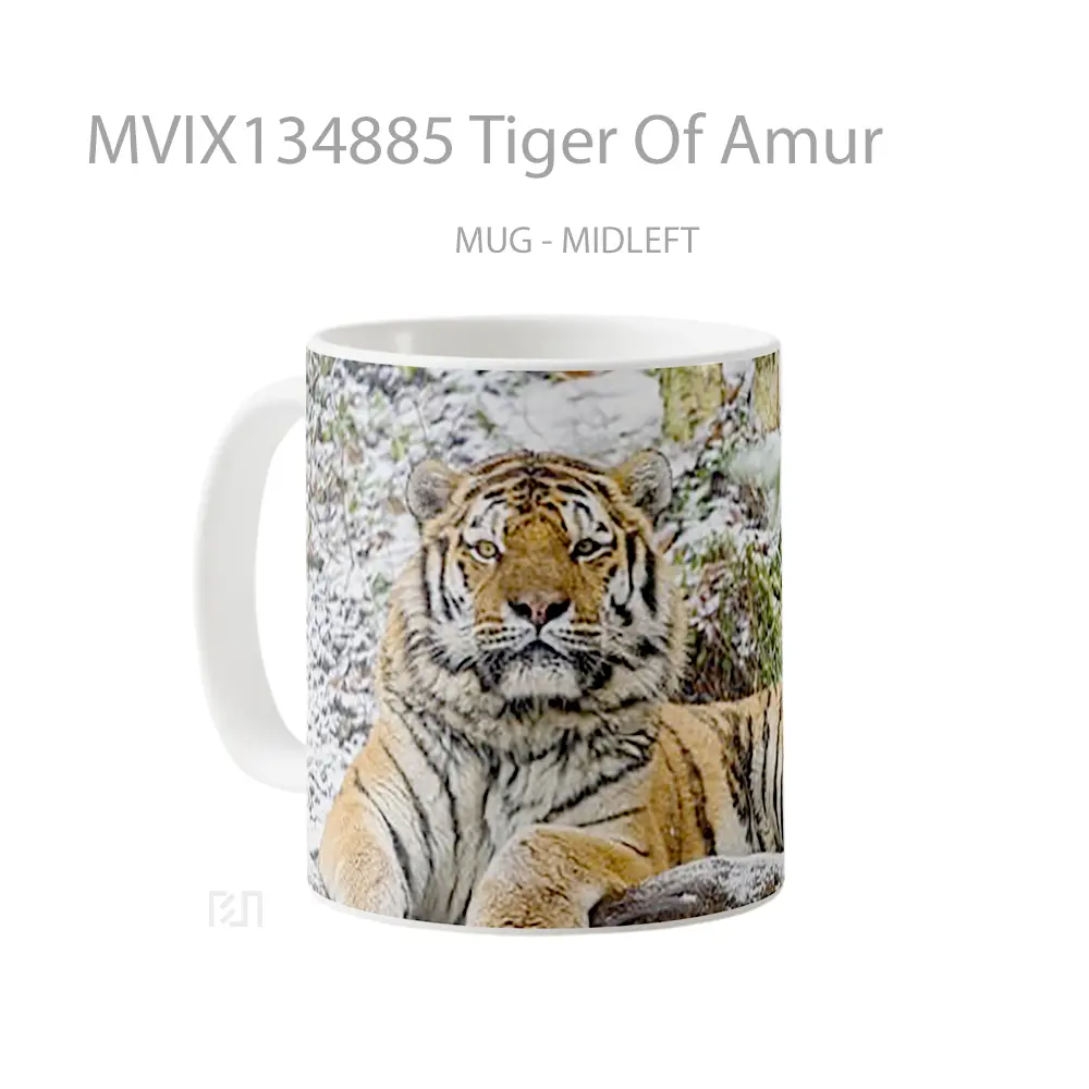 Mug Tiger Of Amur Gelas Hewan Lucu - All-side / Desain