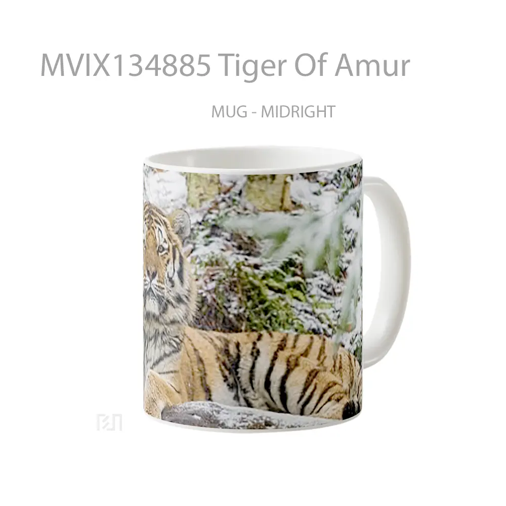 Mug Tiger Of Amur Gelas Hewan Lucu - All-side / Desain