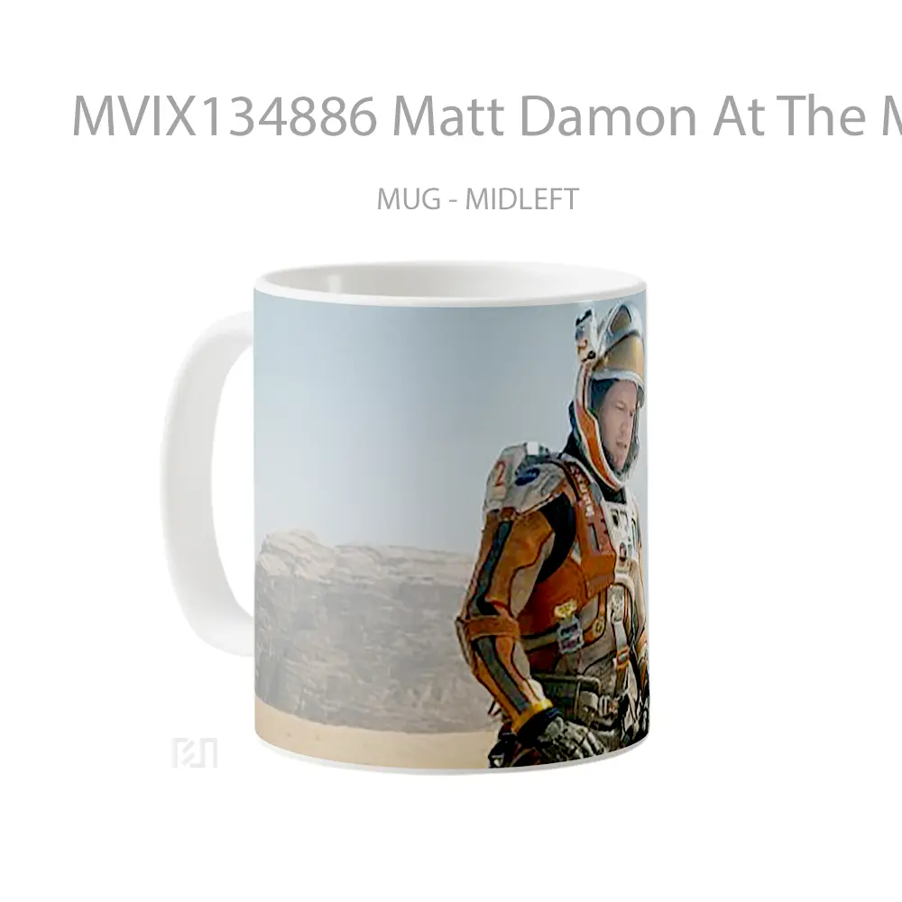 Mug Matt Damon At The Martian Gelas Keramik Unik - All-side / Desain