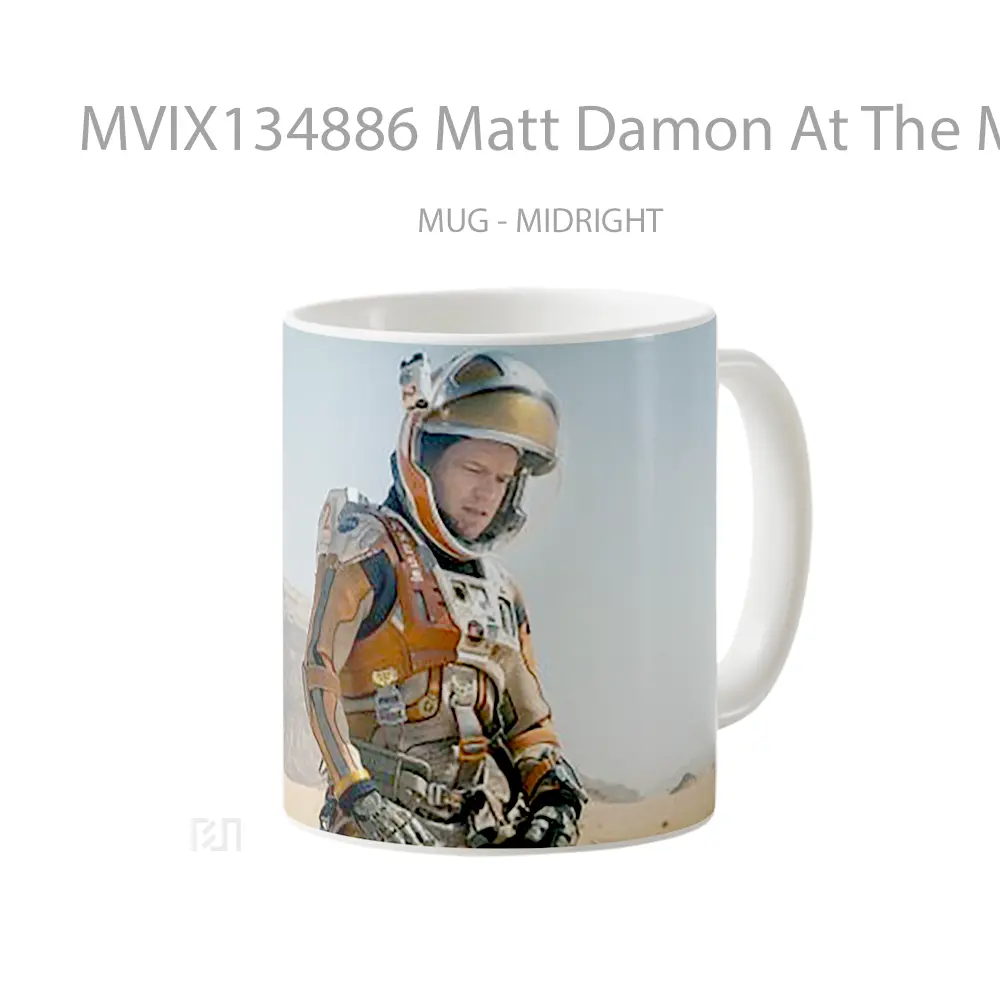 Mug Matt Damon At The Martian Gelas Keramik Unik - All-side / Desain