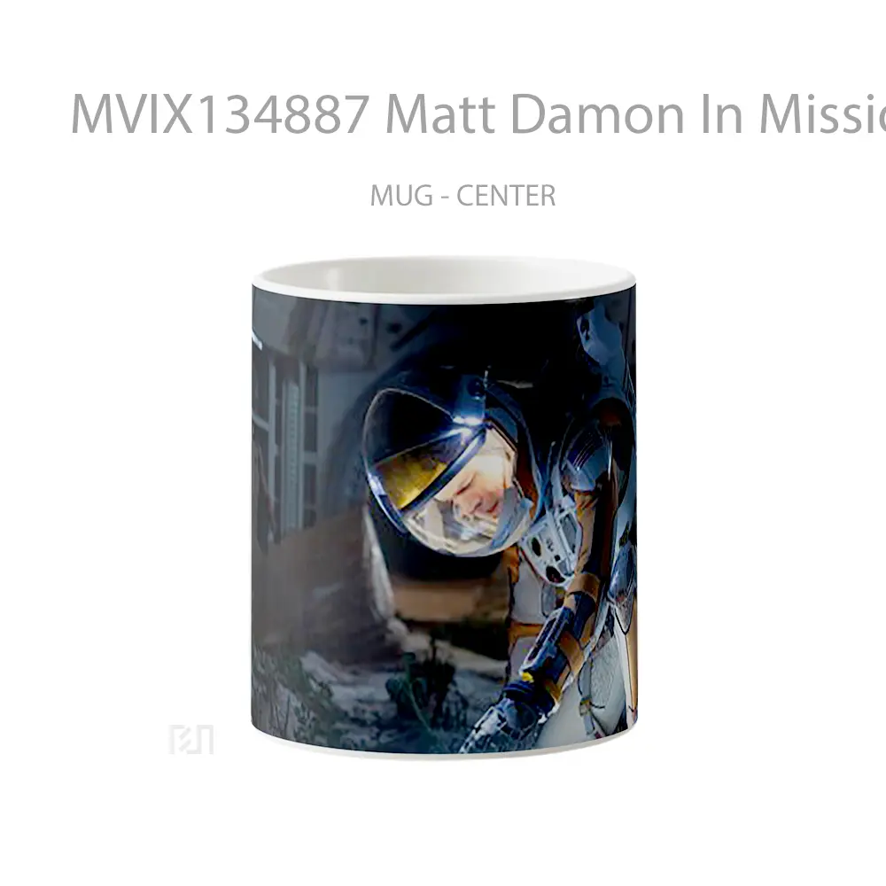 Mug Matt Damon In Mission Rescue Gelas Keramik Unik