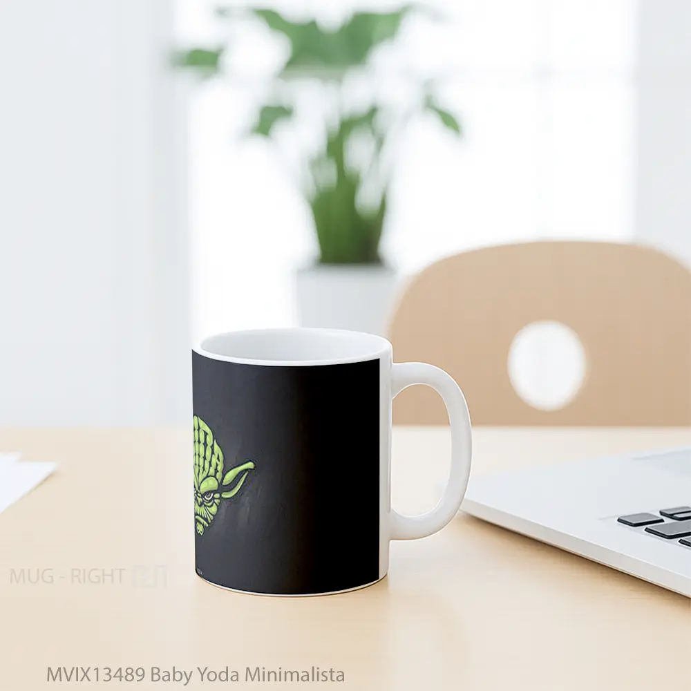 Mug Baby Yoda Minimalista Gelas Star Wars - All-side / Desain