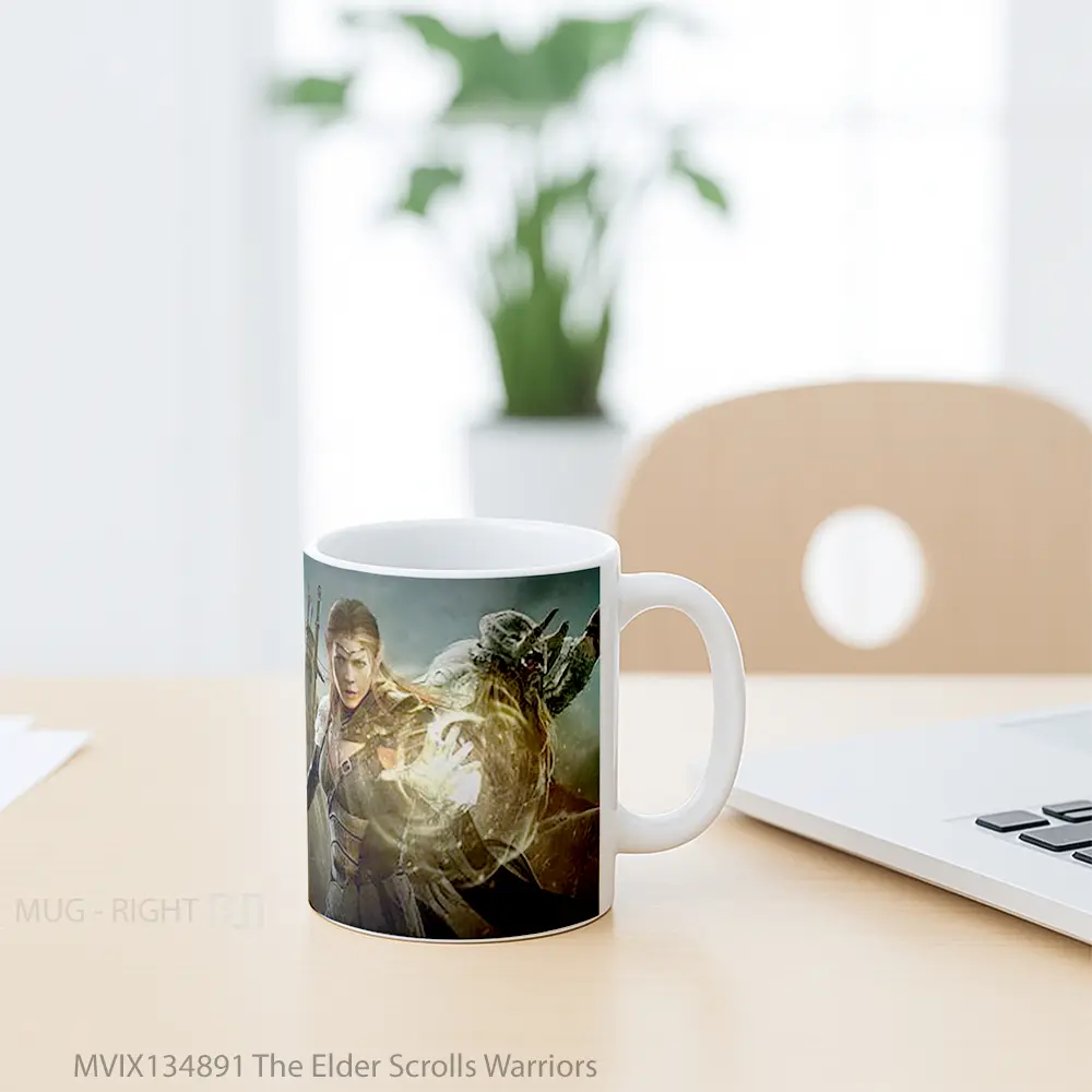Mug The Elder Scrolls Warriors Gelas Keramik Unik - All-side / Desain