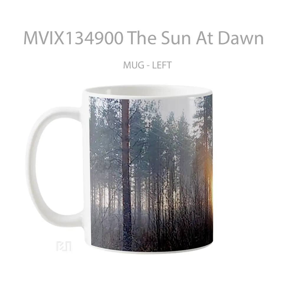 Mug The Sun At Dawn Gelas Keramik Unik - All-side / Desain
