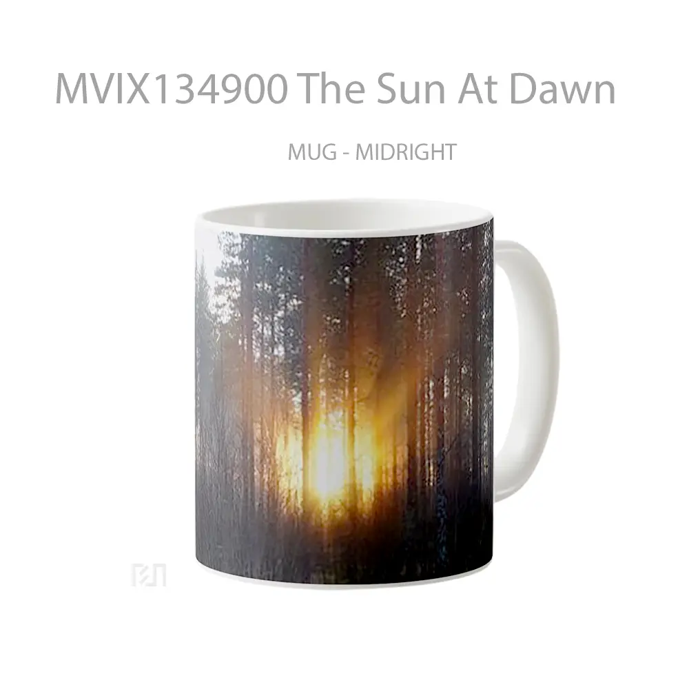 Mug The Sun At Dawn Gelas Keramik Unik - All-side / Desain