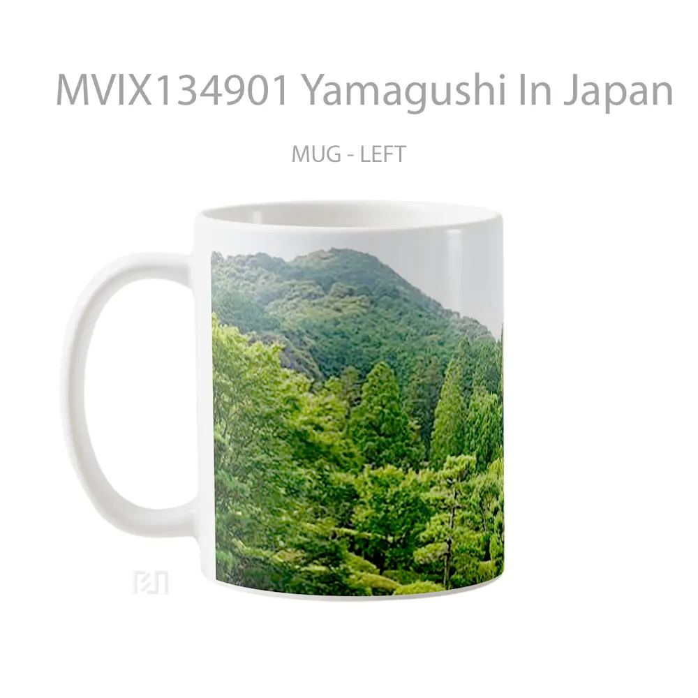 Mug Yamagushi In Japan Gelas Keramik Unik - All-side / Desain