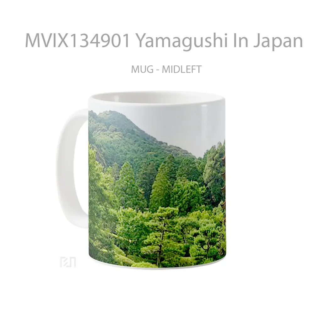Mug Yamagushi In Japan Gelas Keramik Unik - All-side / Desain