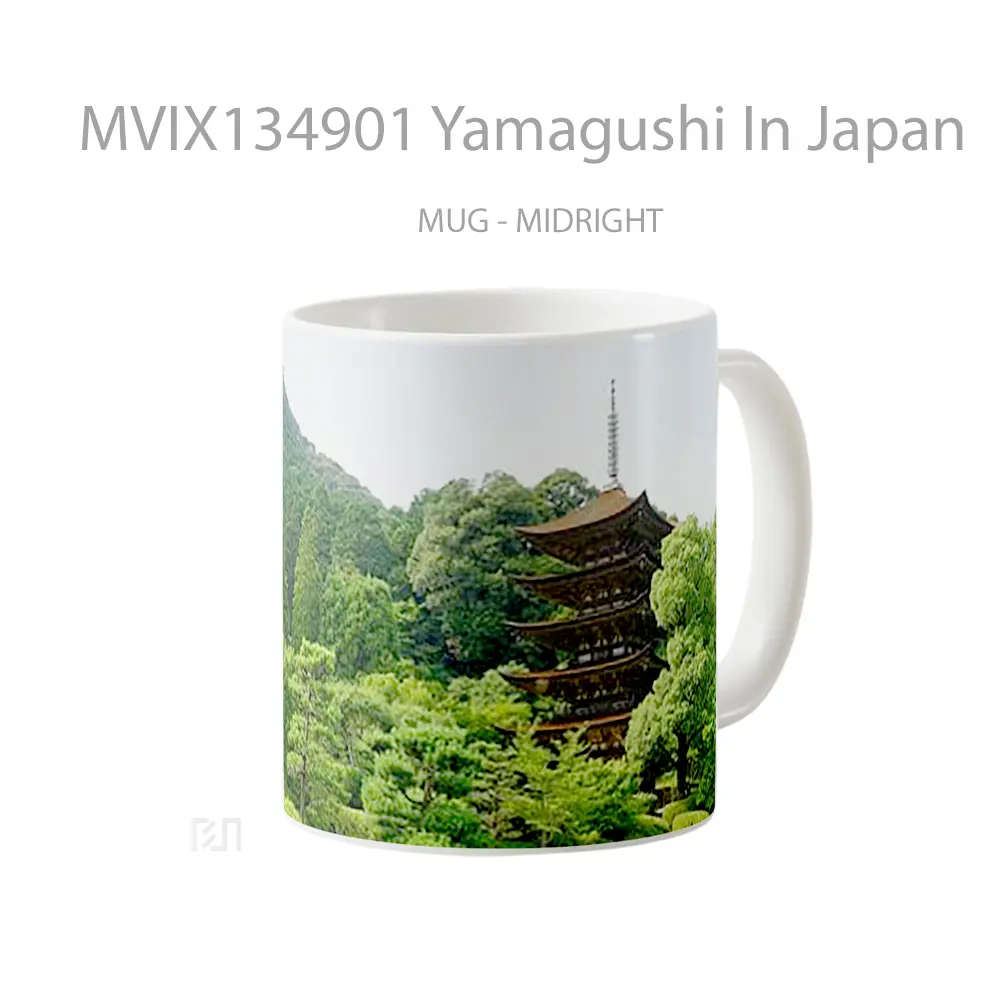Mug Yamagushi In Japan Gelas Keramik Unik - All-side / Desain