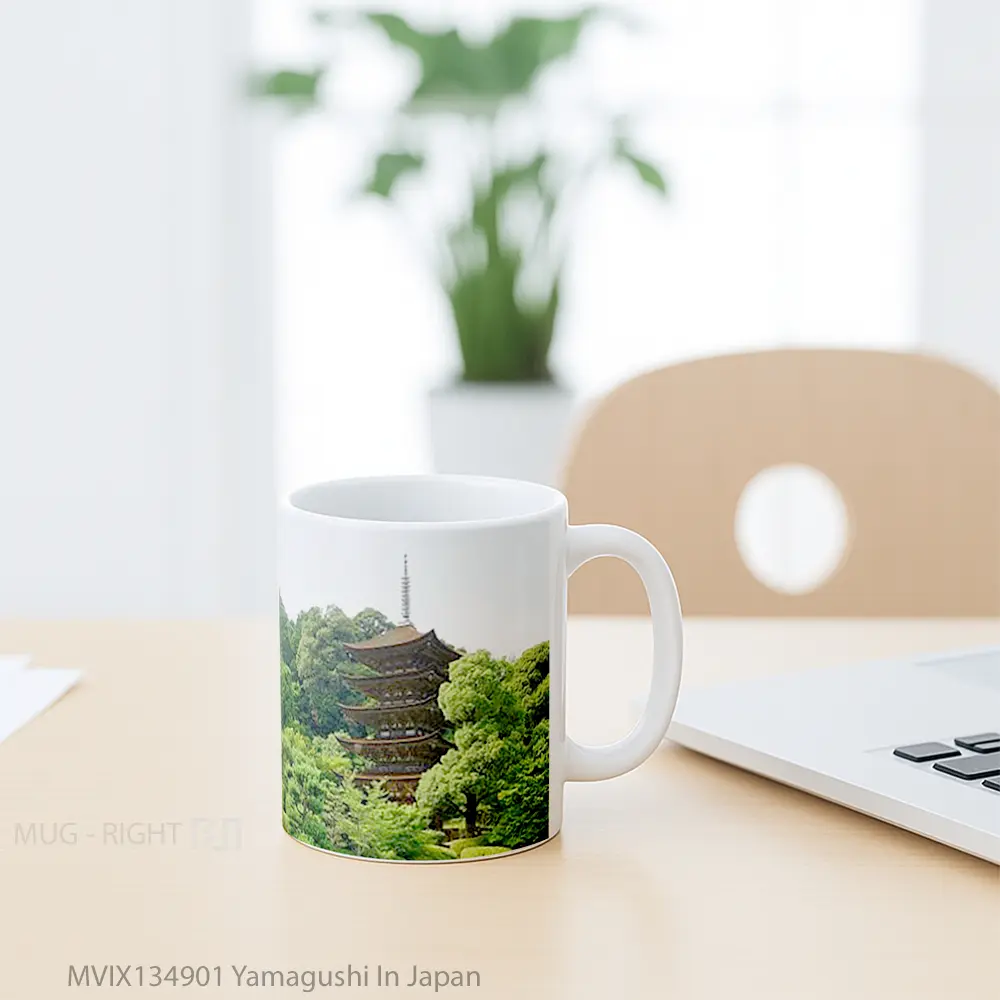 Mug Yamagushi In Japan Gelas Keramik Unik - All-side / Desain