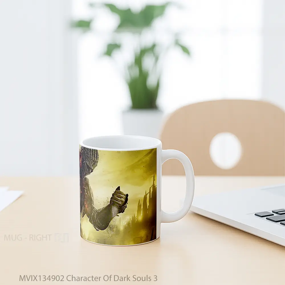 Mug Character Of Dark Souls 3 Gelas Keramik Unik - All-side / Desain