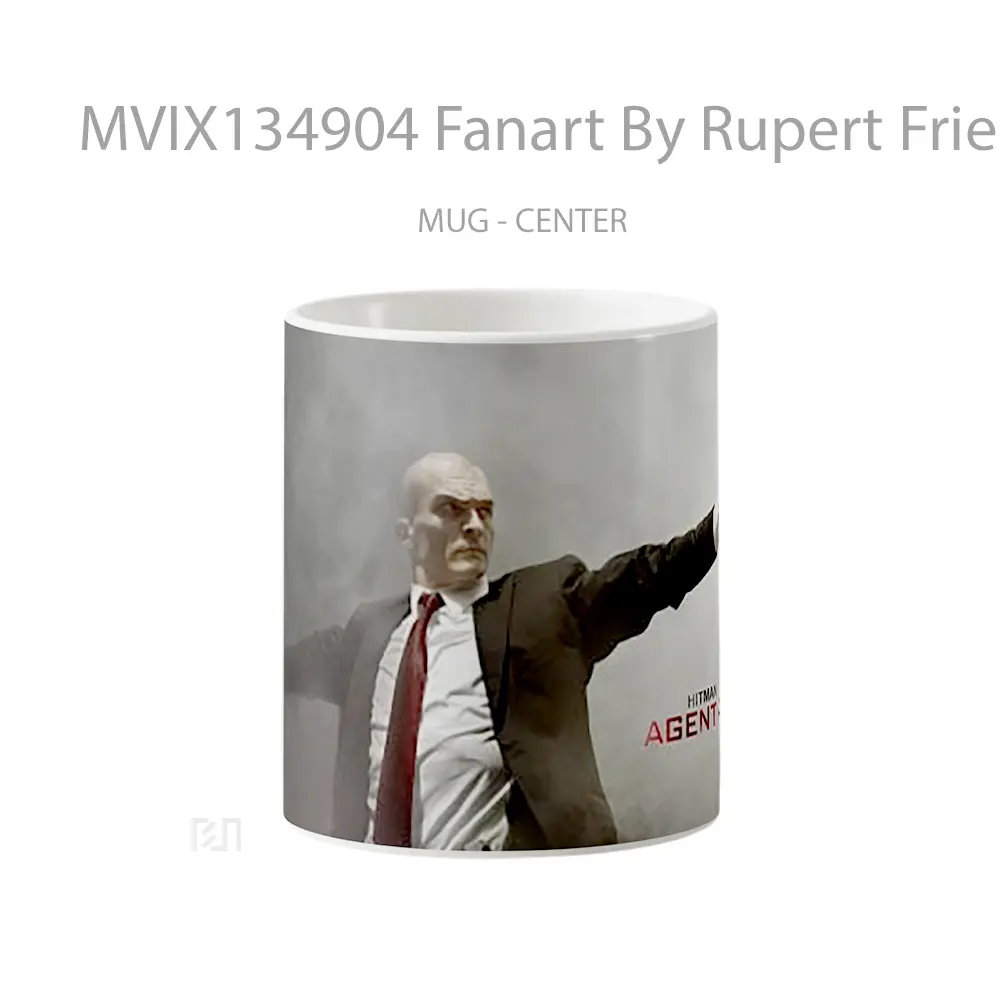 Mug Fanart By Rupert Friend On Hitman Agent 47 Gelas Keramik Unik